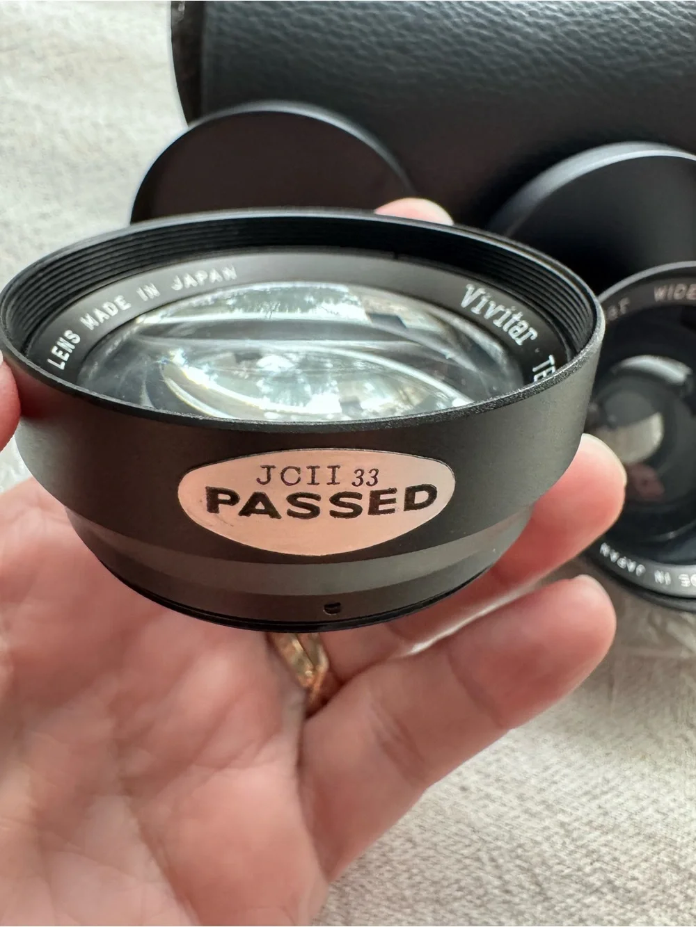Vintage Vivitar Wide-Angle and Telephoto Auxiliary Lens Set with Case